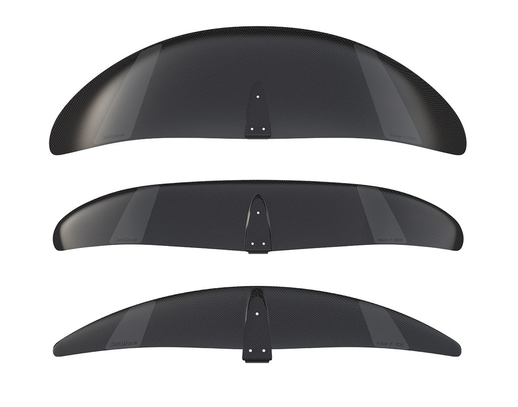 All JetWave wings, from cruiser eFoil wing to the racing wing